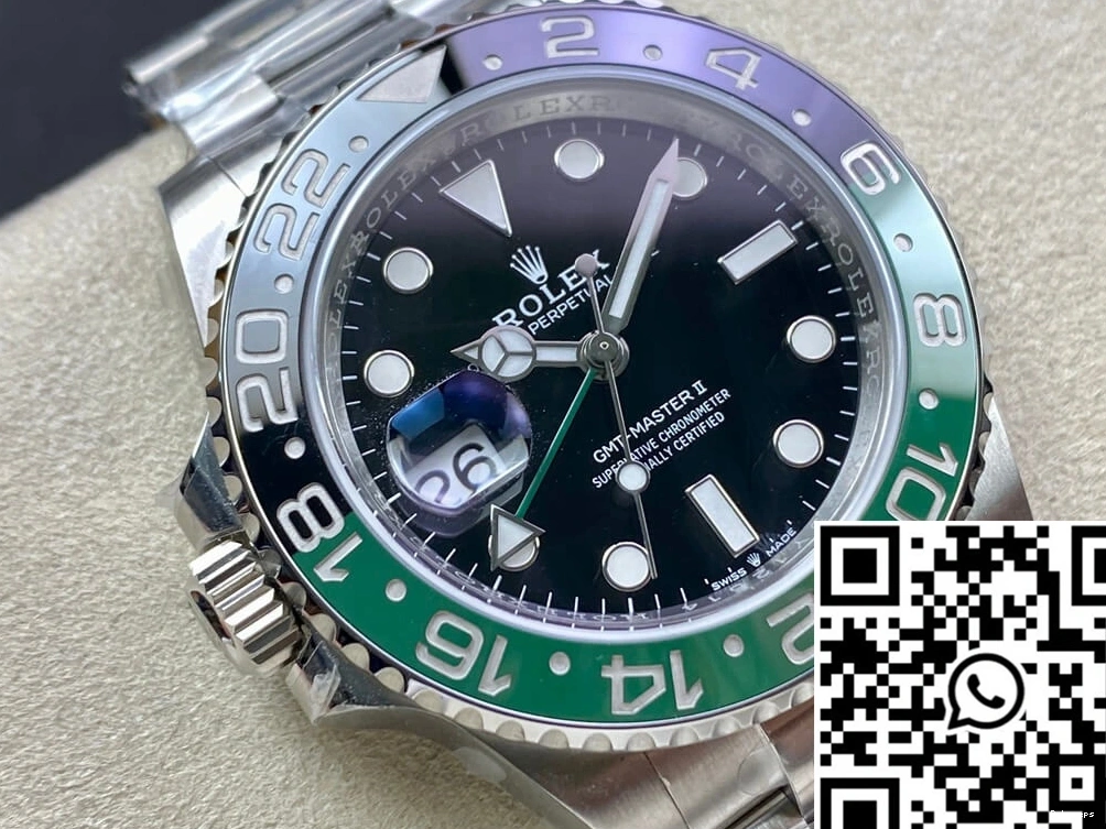 II Factory Black Rolex Master M126720VTNR-0001 GMT Dial Clean 0107
